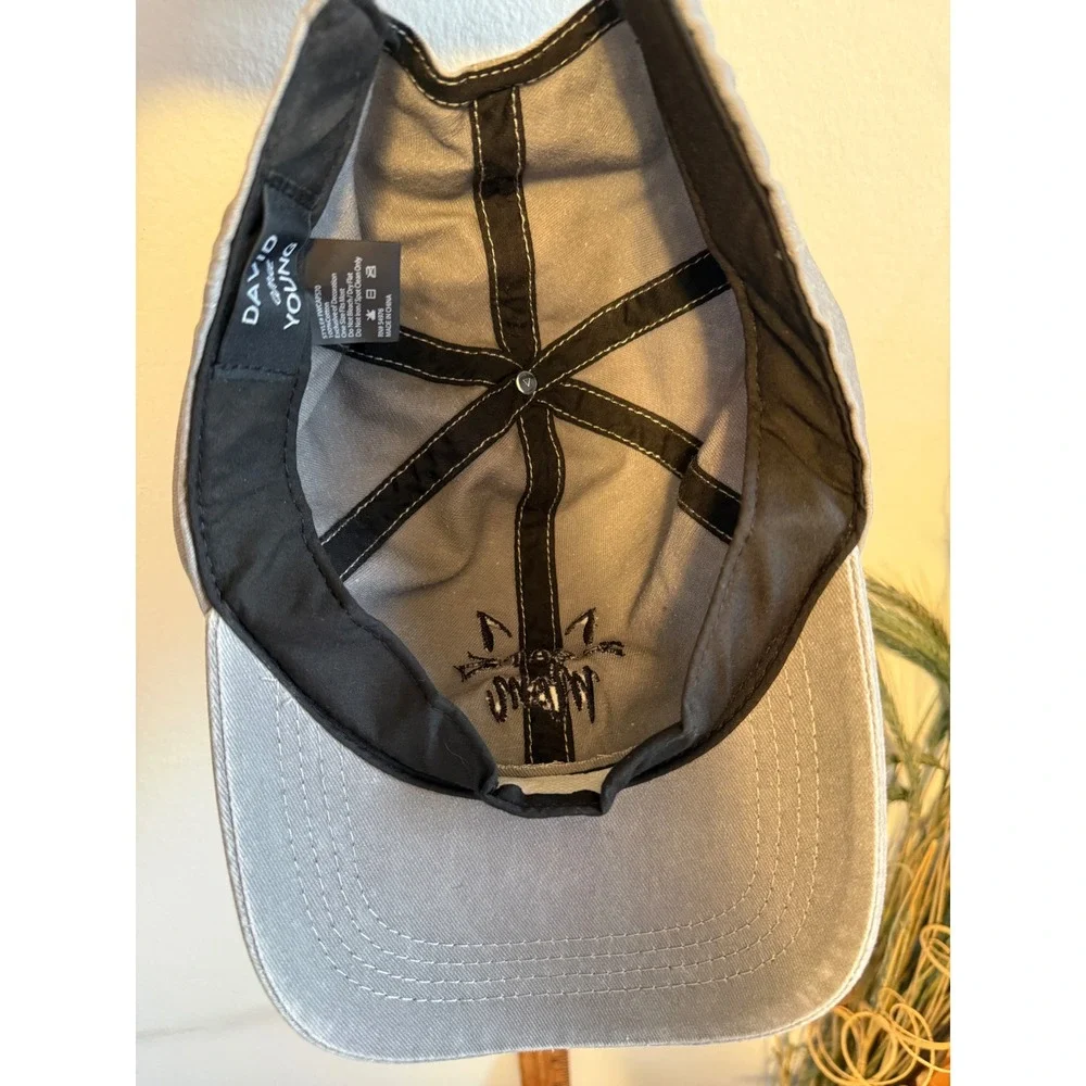 David and Young Cat Mom Gray Cotton Baseball Cap Hat FWCAP570 Adjustable